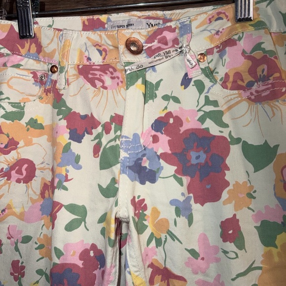 YMI Women's Floral Skinny Jeans - Multicolor - Picture 3 of 10